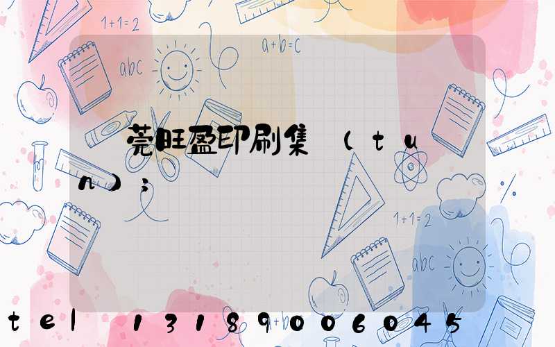 東莞旺盈印刷集團(tuán)